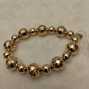Gold color bead bracelet